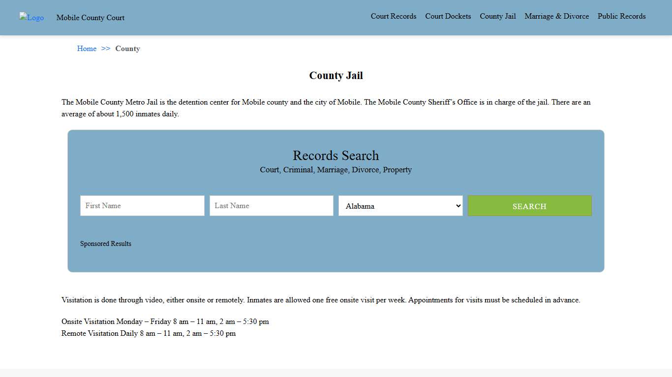 County Jail | Mobile County Court