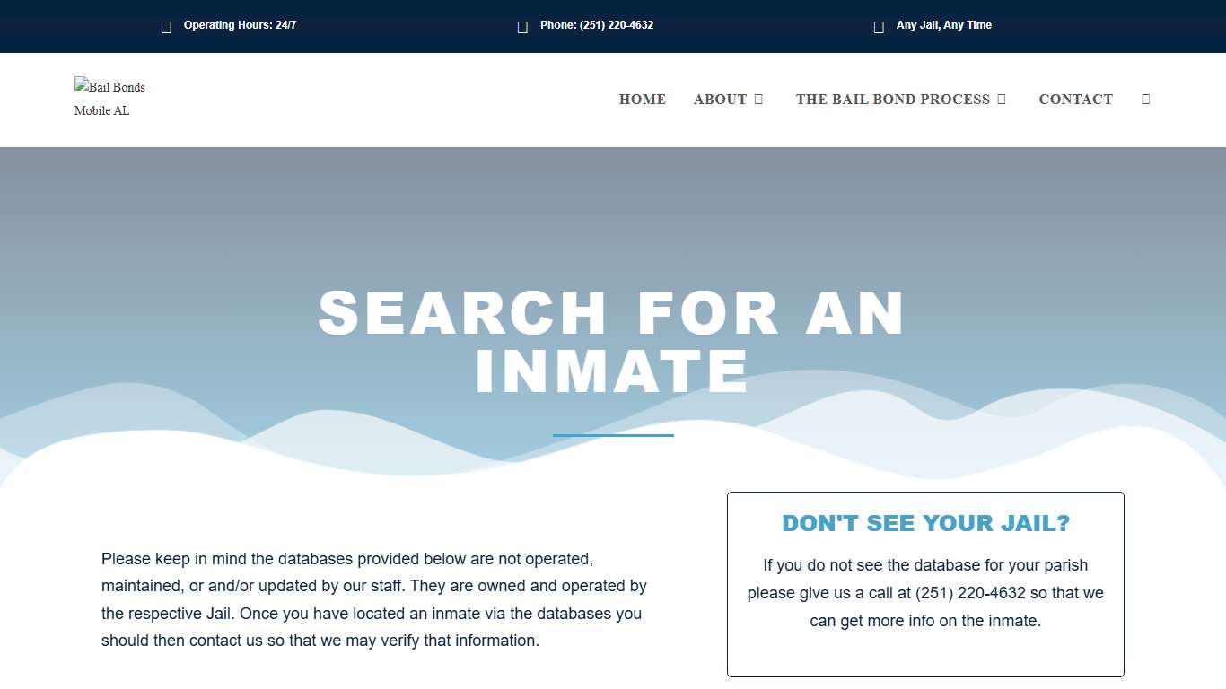 Inmate Search - Bail Bonds Mobile AL